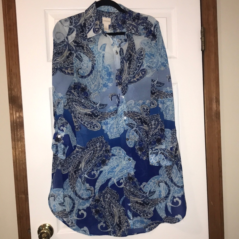 New Chico’s Beach Cover Up/Blouse